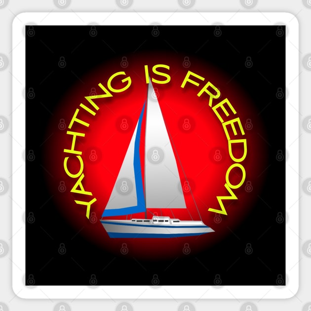 Yachting is freedom Sticker by LAV77